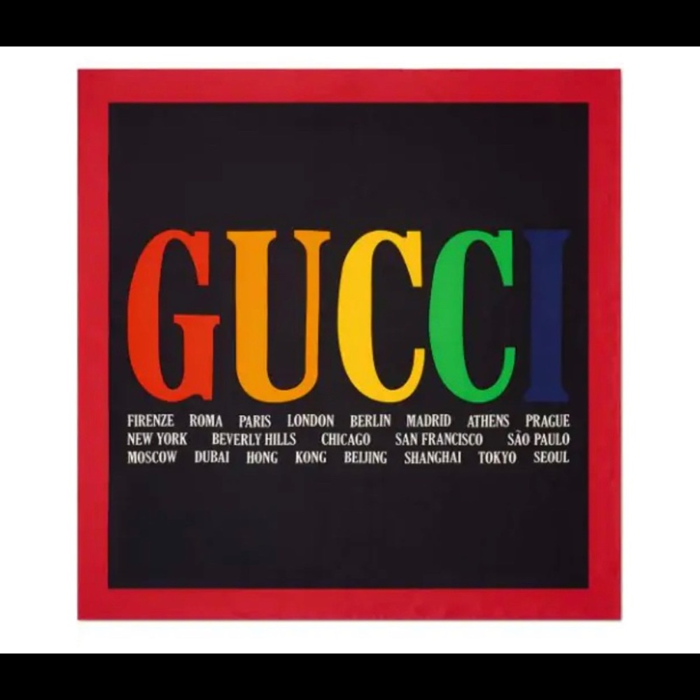 Gucci Cities Silk Scarf Women's